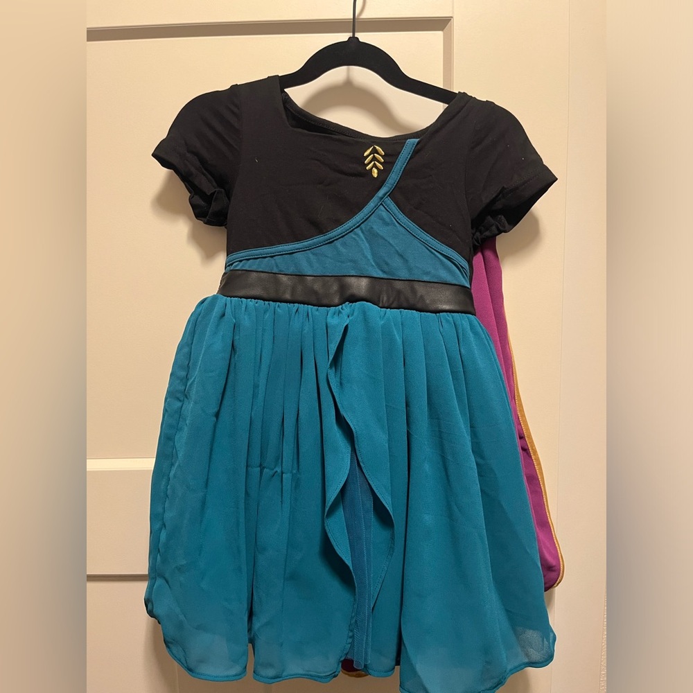 TEAL GOWN WITH CAPE